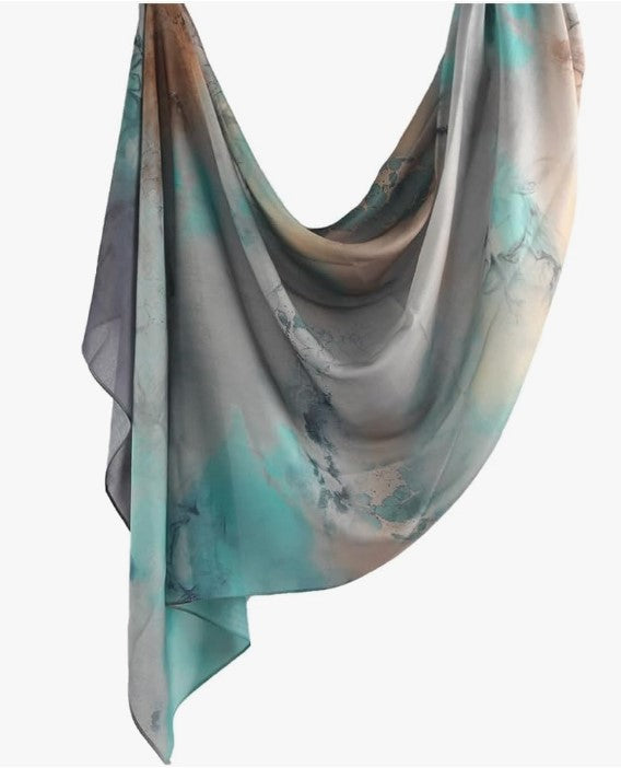 Teal Gray Hijab