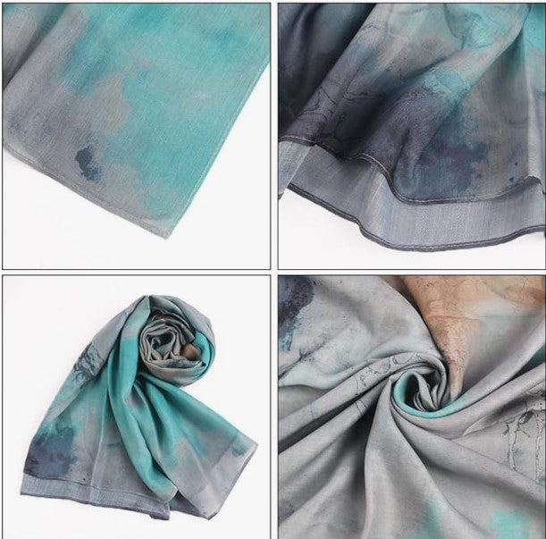 Teal Gray Hijab