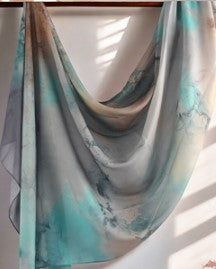 Teal Gray Hijab