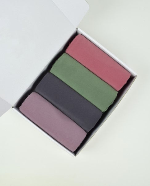 Luxury hijab gift box set with premium chiffon and elegant packaging – perfect Eid or birthday gift for Muslim women. 