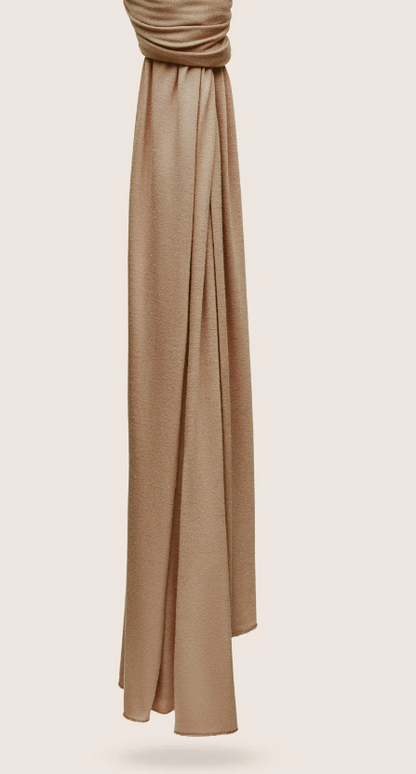 Soft Cotton Hijab - Khaki Jersey Hijab