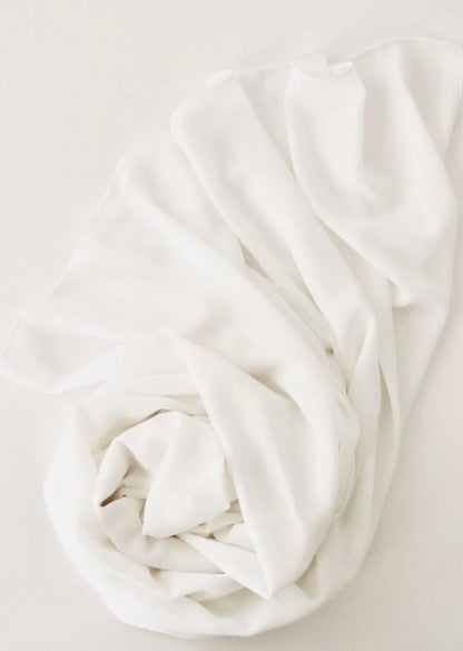 White jersey hijab for everyday modest fashion – soft and stretchy - Hia Hijab Australia